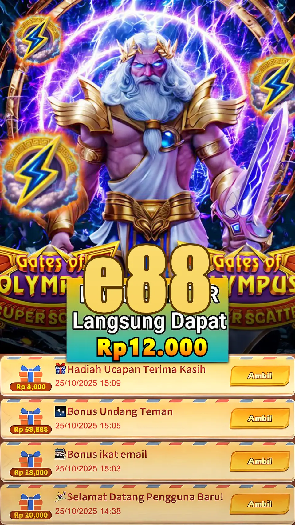 e88 Tangkapan Layar - APK Resmi